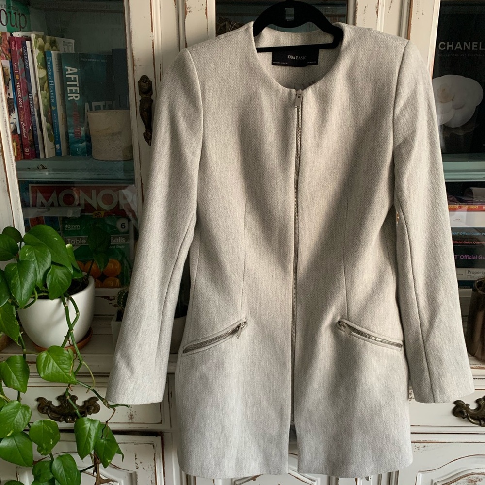 Zara Grey tailored coat